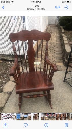 Solid Wood Rocking Chair