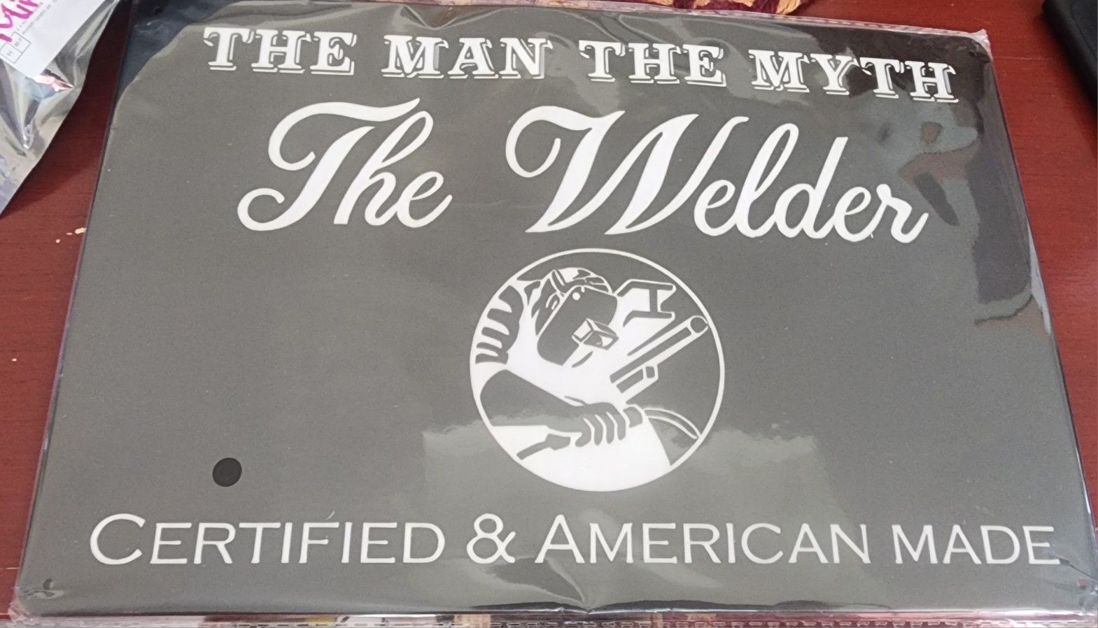New 8x12 Tin Metal Welder Welding Sign With Predrilled Holes. SHIPPING AVAILABLE