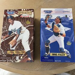 Brand New Dodgers 12 Inch Starting Lineup Jackie Robinson Piazza