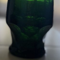 Antique Green Glass Decor