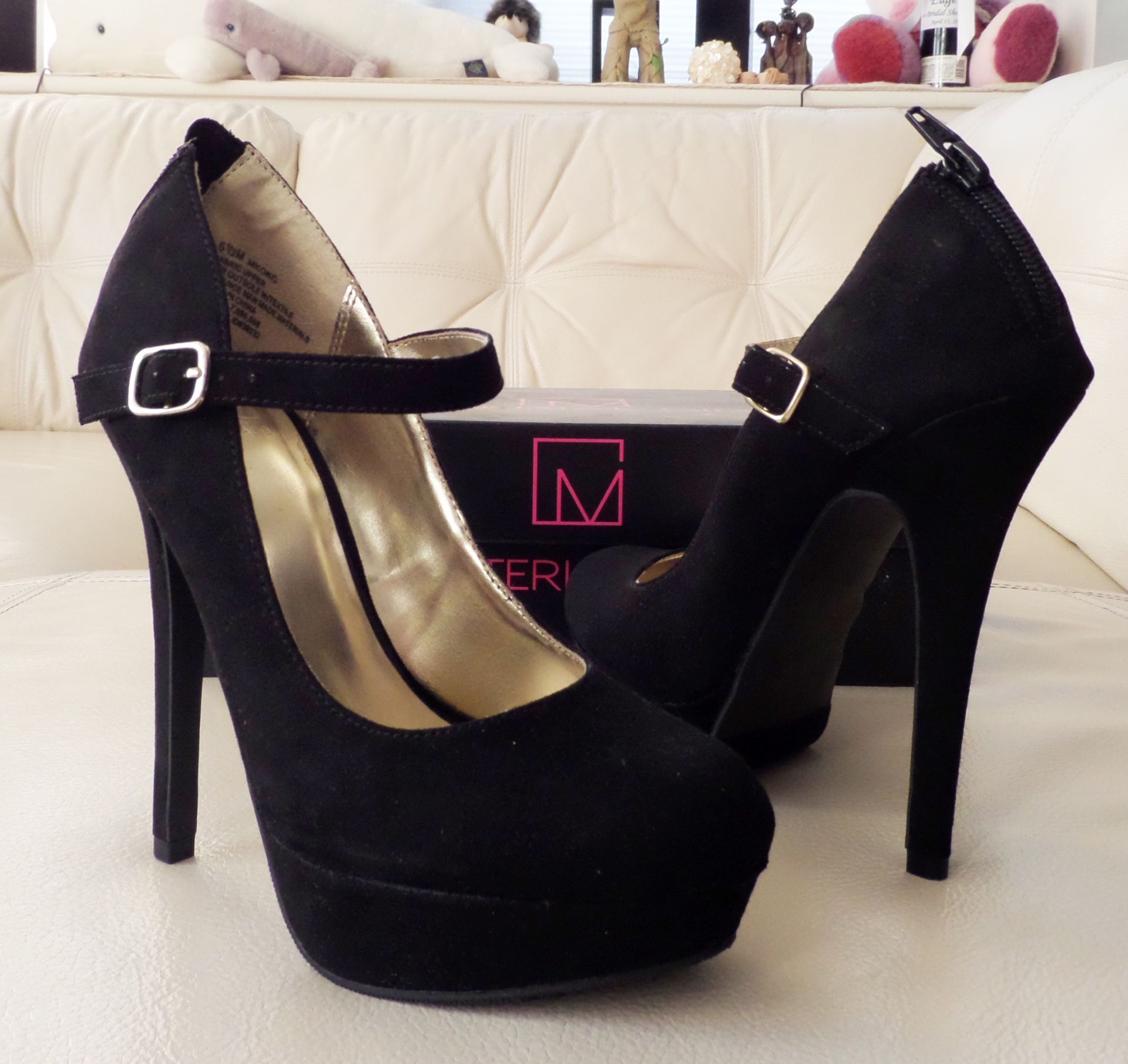 Material girl black clearance heels