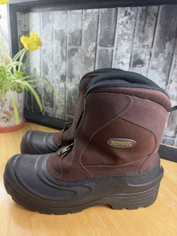 Ranger Flintlock Men's Front Zip Insulated Winter Snow Boots Brown 13