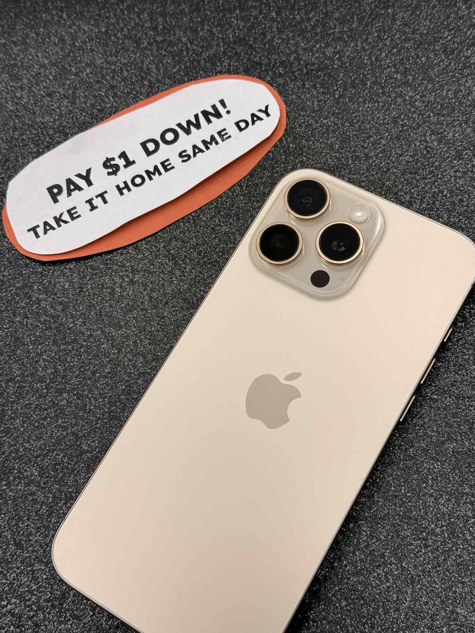 Apple iPhone 16 Pro Max - Pay $5 DOWN AVAILABLE - NO CREDIT NEEDED