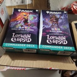 Lorwyn Eclipsed Set Of 2 COMMANDER Decks