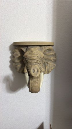 Elephant Head Wall Shelf