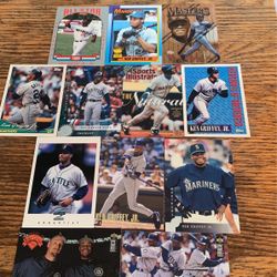 12 Ken Griffey Junior Seattle Mariners Rookie/Minor League MLB baseball cards