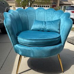 Turquoise Accent Chair 