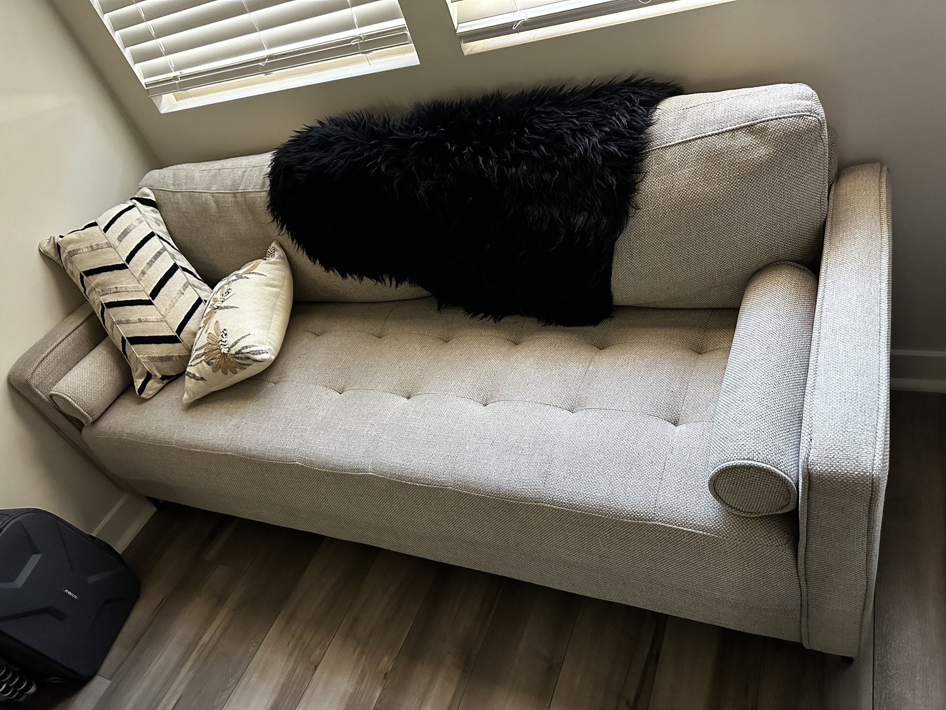 MCM Sand Linen Sofa Awesome Condition! 