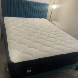 Queen Bed Set (Mattress And Frame)