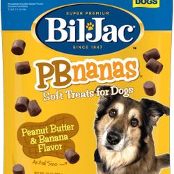 Bil-Jac PBnanas Peanut Butter & Banana Flavor Soft Dog Treats

