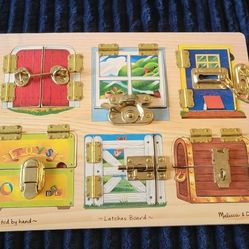 Kids Toy Melissa And Doug Latch Board