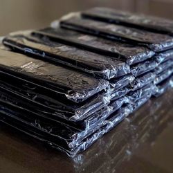 KNIT SWEAT BANDS - BLACK