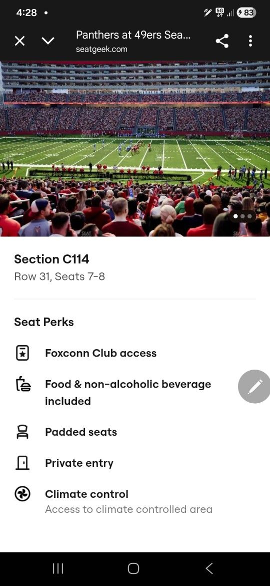 2 49ers Tickets And Parking Passes