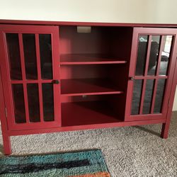 Red Hutch/Tv Stand