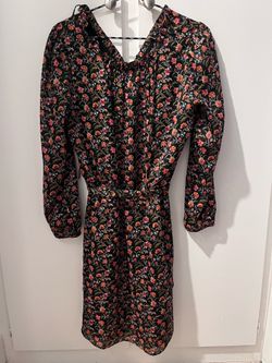 LOFT Petite Medium Floral Long Sleeve Dress WORN