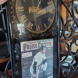 National Police Gazette Clock 