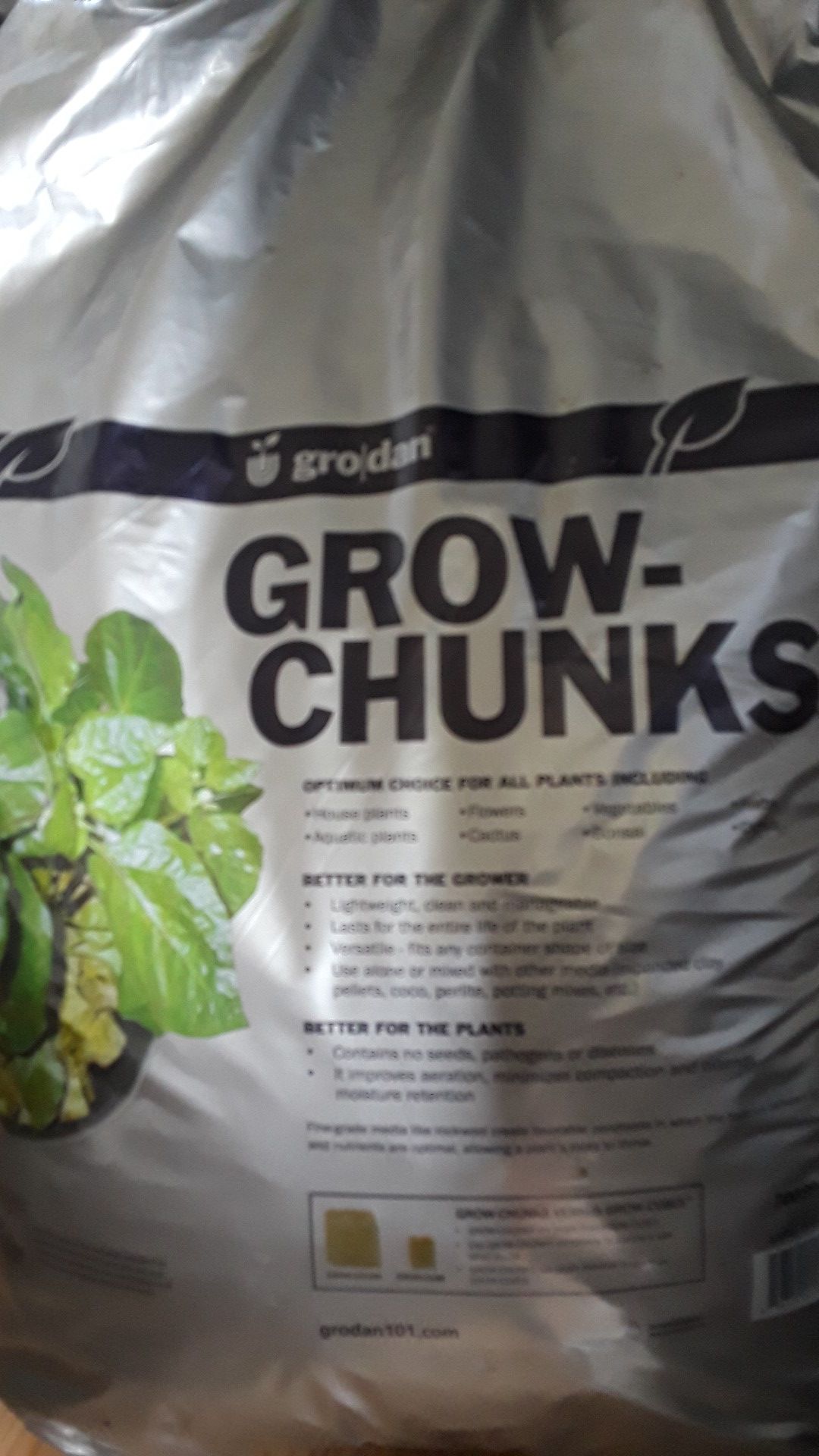 Grodan grow chunks Rockwool bag