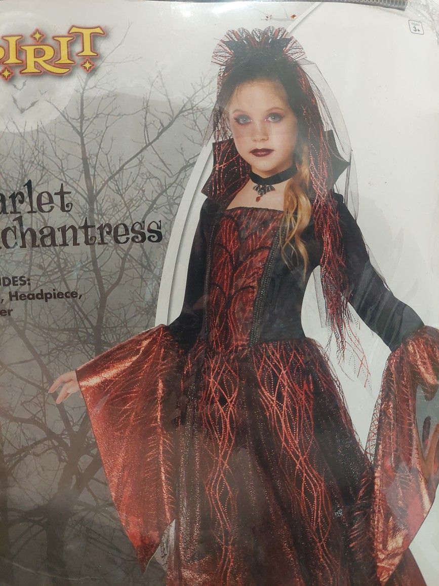 Child Size Halloween Costume Scarlet Enchantress Small 4-6