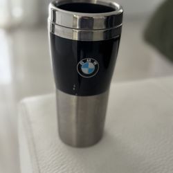 BMW Travel Mug Tumbler Stainless Steel Black