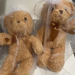 2 Plush Teddy Bears