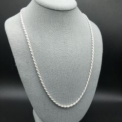 Silver Rope Necklace