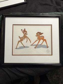 Disney Bambi Serigraph Animation Cel