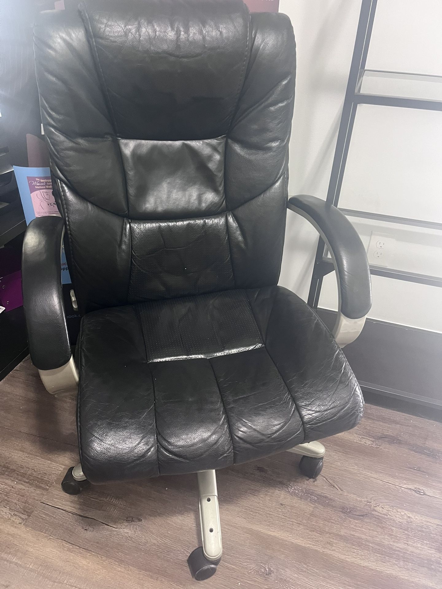 Black Leather Office Chair