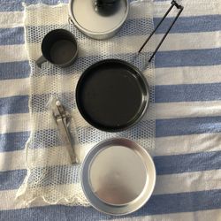 Mess Kit With Extra Cup And Coleman Brand Utensils (Used Lightly)