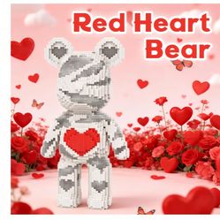 Glowing Care Bear Building Blocks (5300 PCS), 3D Micro Animal DIY Bear Building Blocks for Adults & Teenager, Creative Toys Ideal Gift for Family & Fr