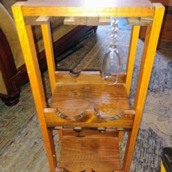 Wine Rack With Glass Holders