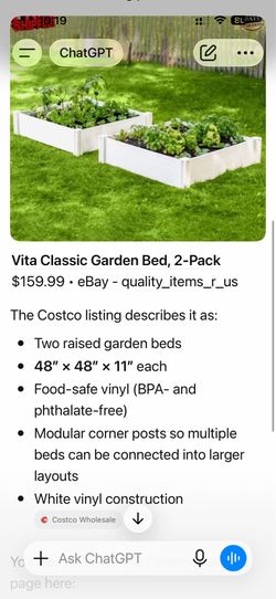 Vita Classic Garden Bed