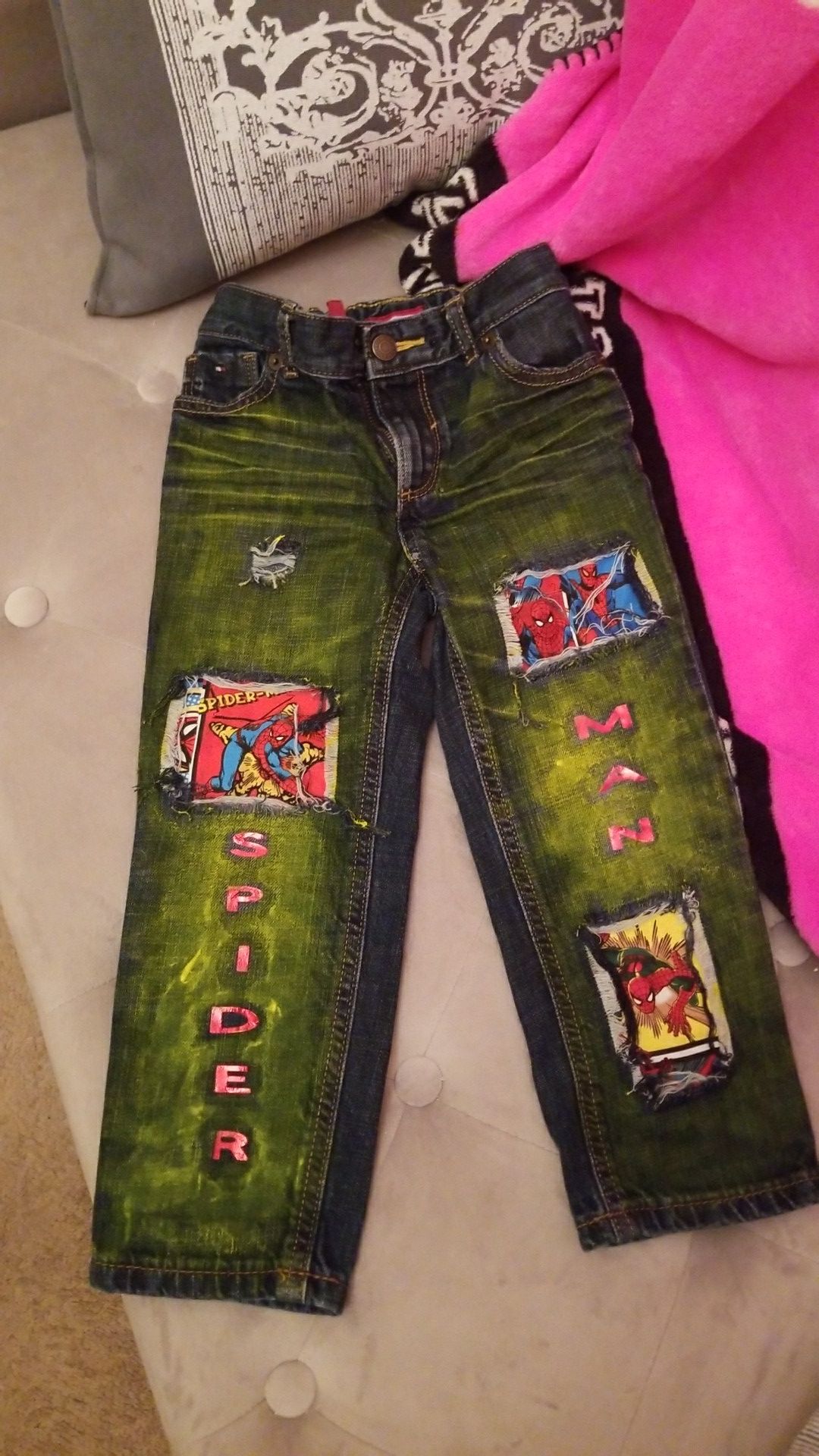 Boys spider man jeans