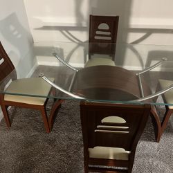 Modern Glass Furniture Set – Dining Table, Coffee Table & TV Stand