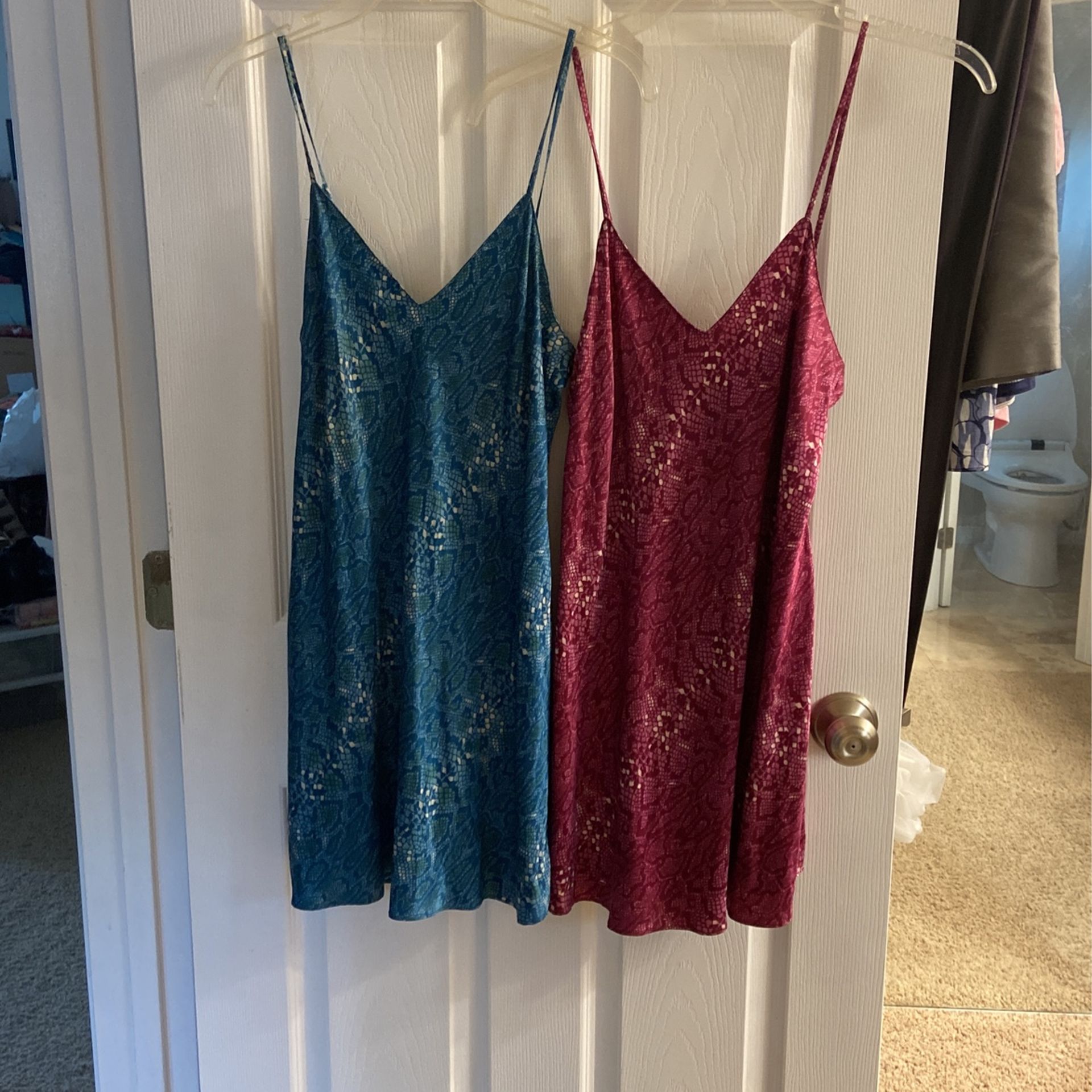 Pair Of Short Silk Nightgowns