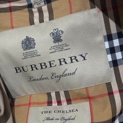 Vintage Khaki Burberry Candem Trench Coat For Men