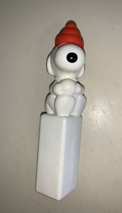 Vintage Peanuts Schulz Snoopy Square Figure/Drink Holder with Removable Hat