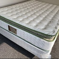 Ck Organic Elite Superior Hybrid Cool Gel Memory Foam Pillow Top 14inch Mattress!!