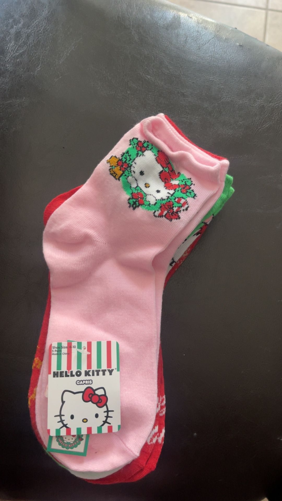 Hello Kitty Christmas Socks 