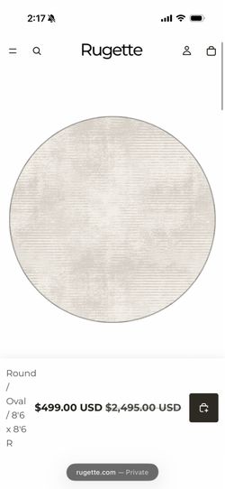 Off white rug