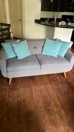Contemporary love sofa (grey)
