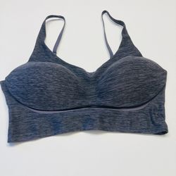 Victoria Secret Lightweight Lined Wireless Soft Sport Bra Size 36D Gray Marl