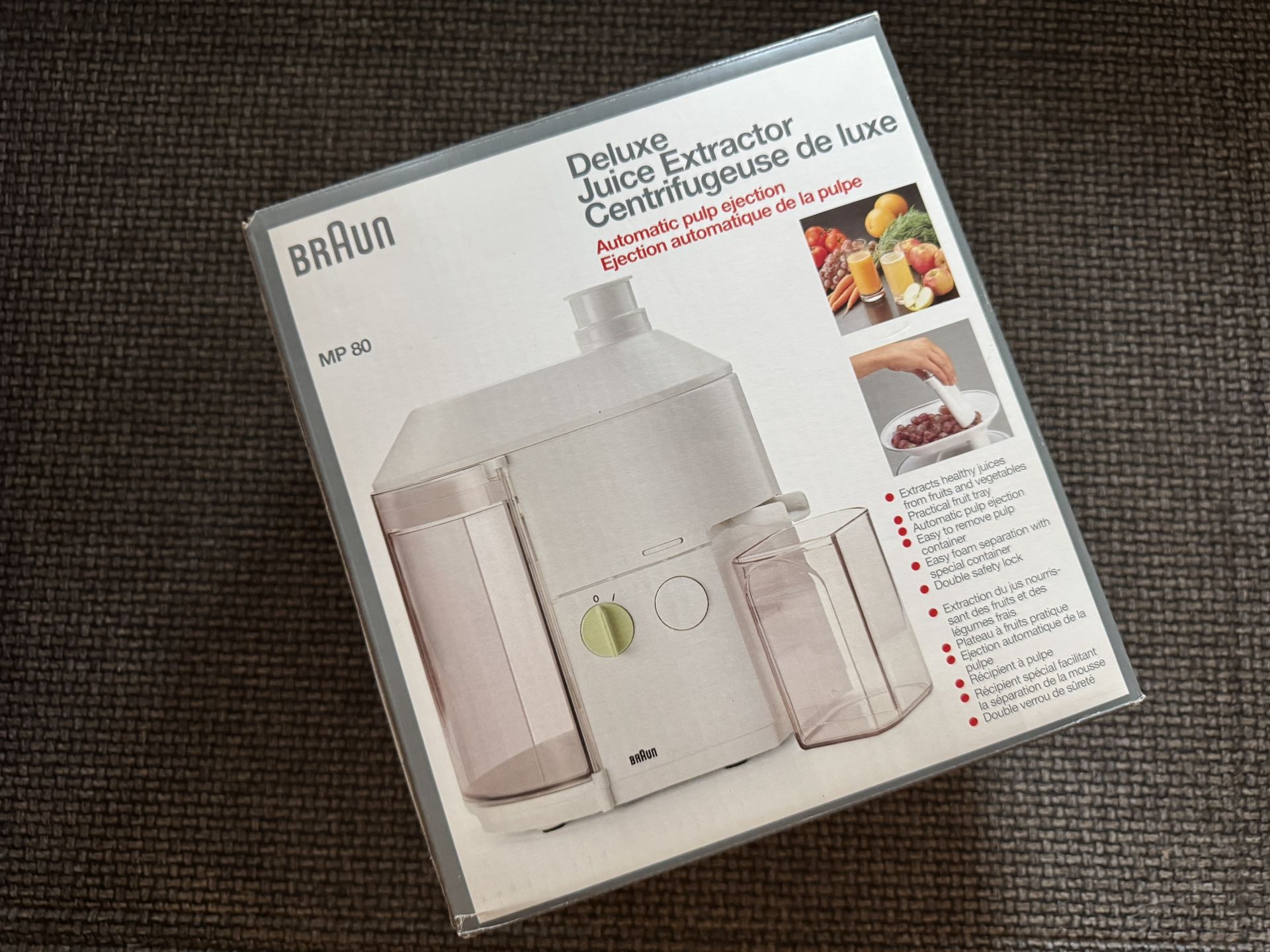 Braun Deluxe Juice Extractor MP80