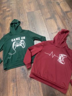 Lot of 2 boys hoodie sweaters size 9/10 by SHEIN game #3