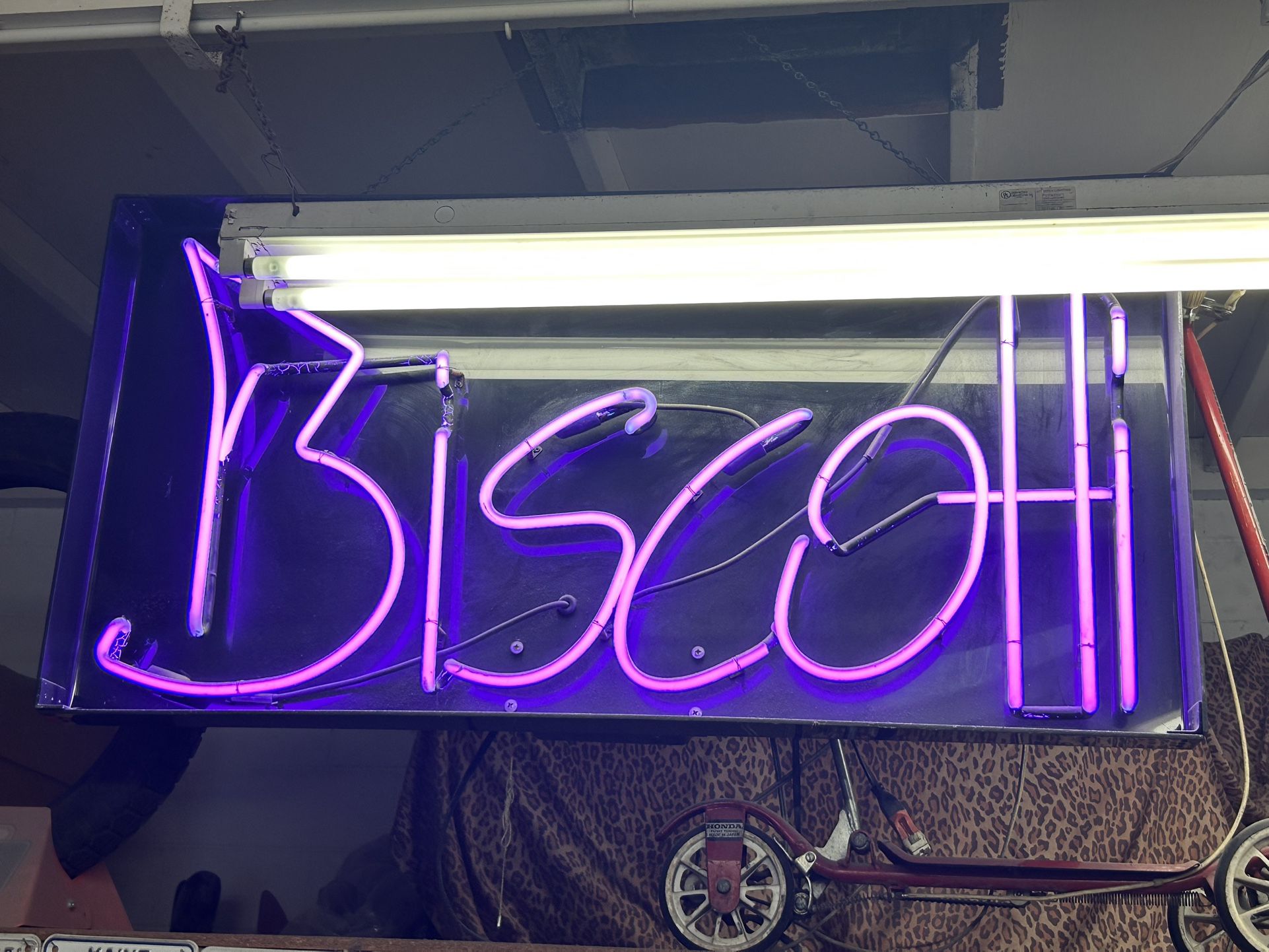 Biscotti Neon Sign Light Lamp Vintage Antique