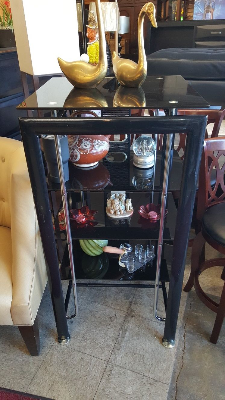 Super Nice Black And Glass Tv Stand Media Stand