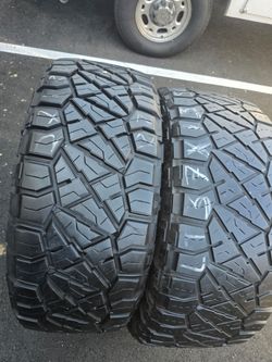 Only 2 used tires Lt37x12.50r22 Nitto ridgerappler $280.00 both