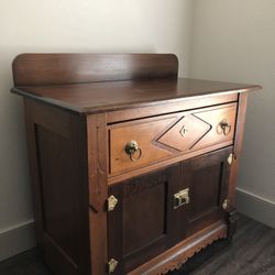 Vintage Sideboard/Buffet On Wheels