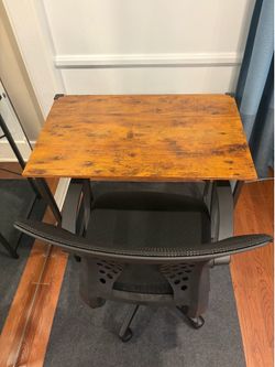 Desk and chair