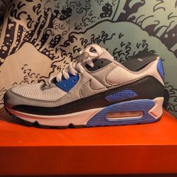 NIKE AIR MAX 90 "RECRAFT ROYAL" Particle Grey Men's Size 9.5
