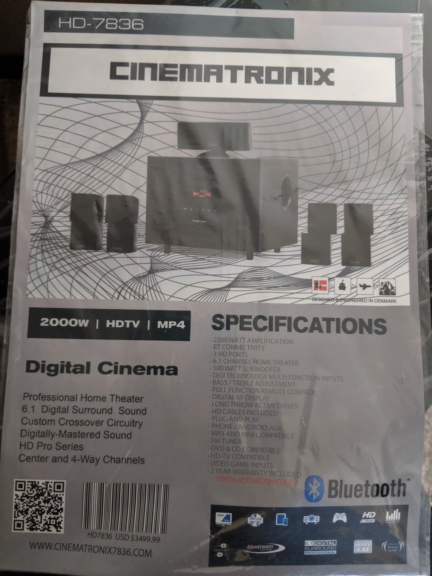 Cinematronix hd7836 sale